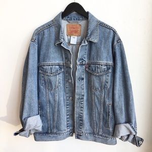 LEVIS Mens Denim Jean Jacket size L